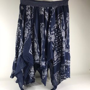 Alya bandana blue skirt